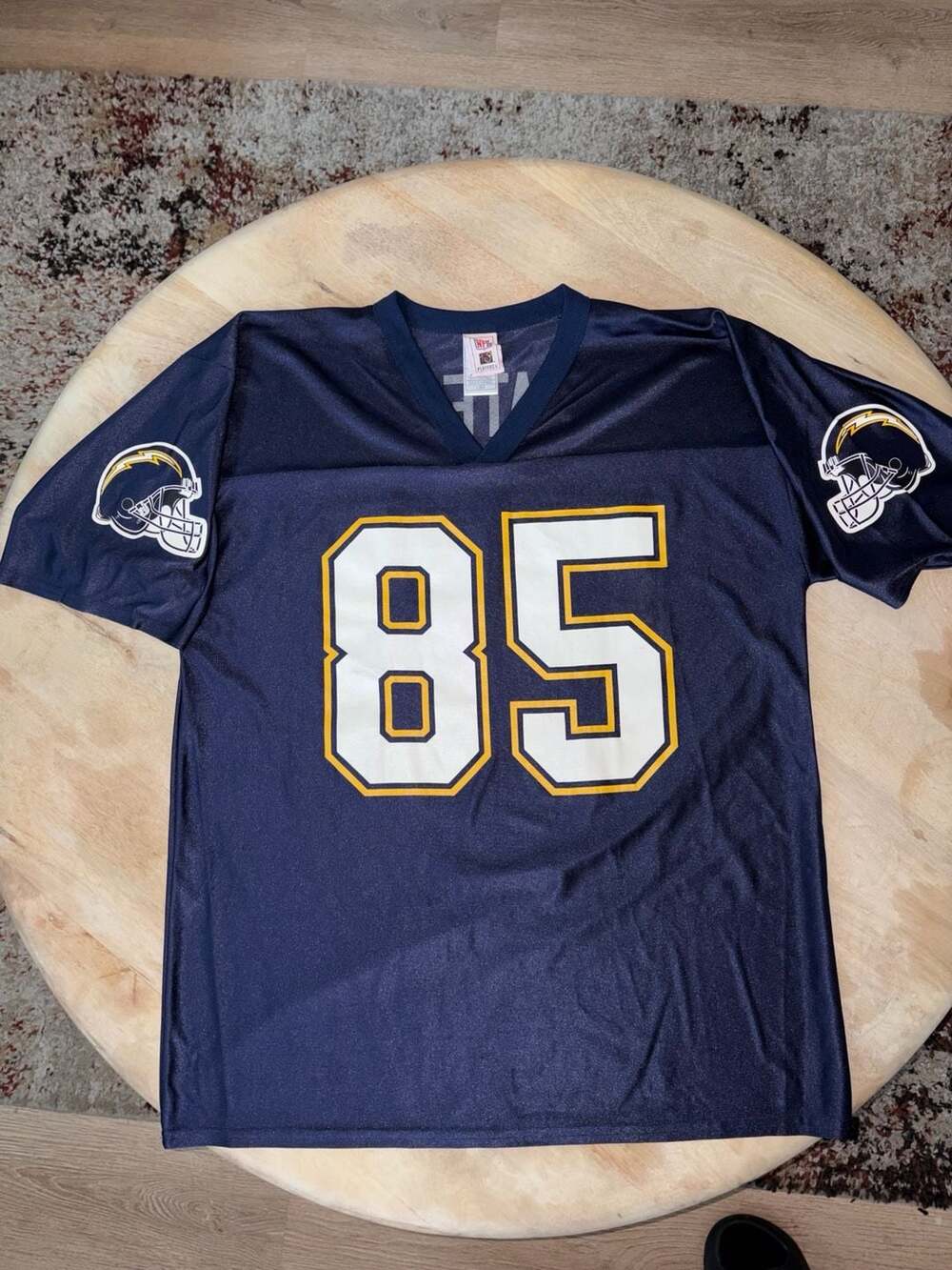 NFL Team Apparel Antonio Gates #85 San Diego Chargers Football Jersey Mens